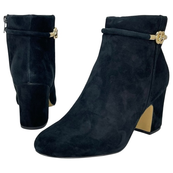 Bella Vita Diaz Black Kidsuede Leather Womens Ankle Boots Size 7.5XW - Picture 9 of 11